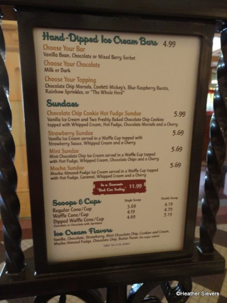 Clarabelle's Menu