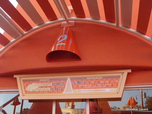 Cozy Cones Ice Cream Cones Menu Close Up