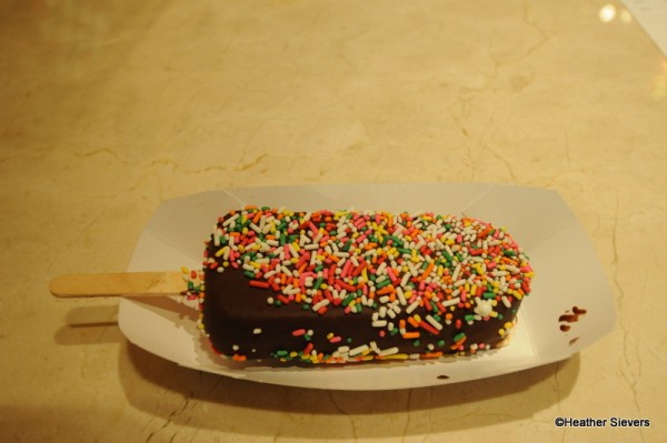 Clarabelle's Vanilla Bean with Dark Chocolate and Rainbow Sprinkles