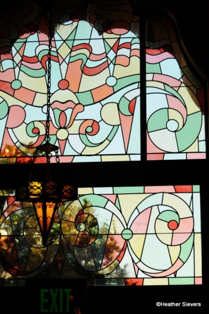 Clarabelle's Stained Glass from Inside