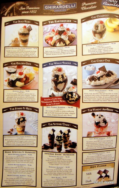 Ghirardelli Menu 1
