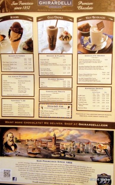 Ghirardelli Menu 2
