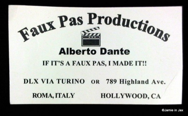 Alberto Dante Business Card