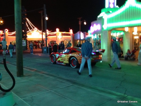 Lightning McQueen on his way to Cozy Cone Office