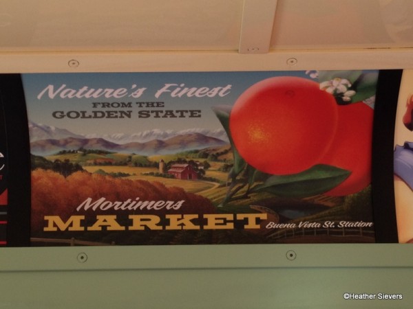 Mortimer's Market Red Trolley Ad