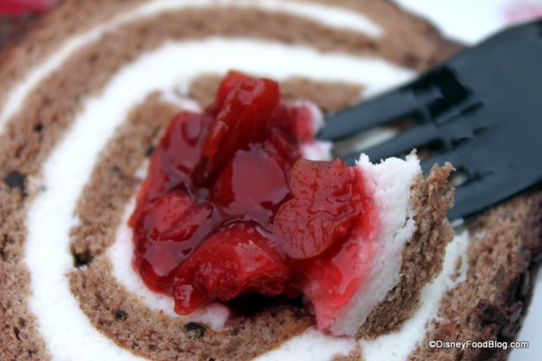 Black Cherry Roulade Cake