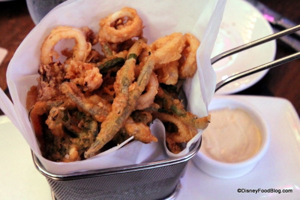Tempura Calamari and Vegetables