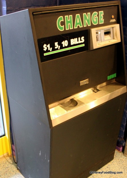 change machine pizza planet