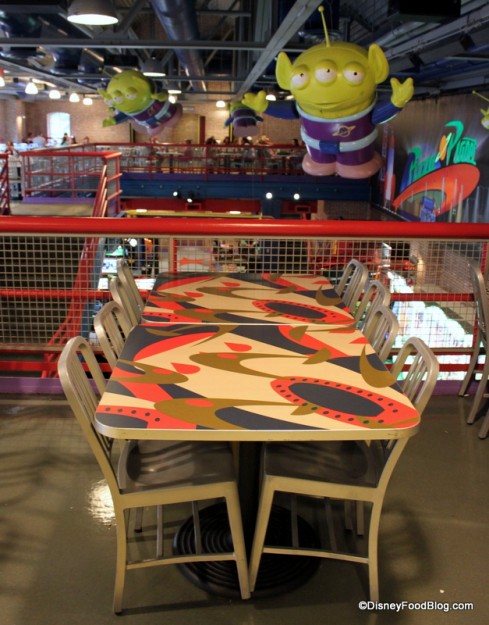 seating pizza planet