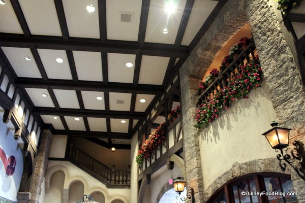 First inside view biergarten