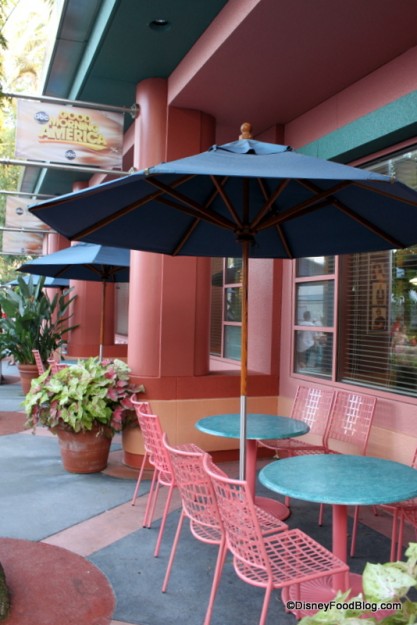 Outside seating ABC commissary