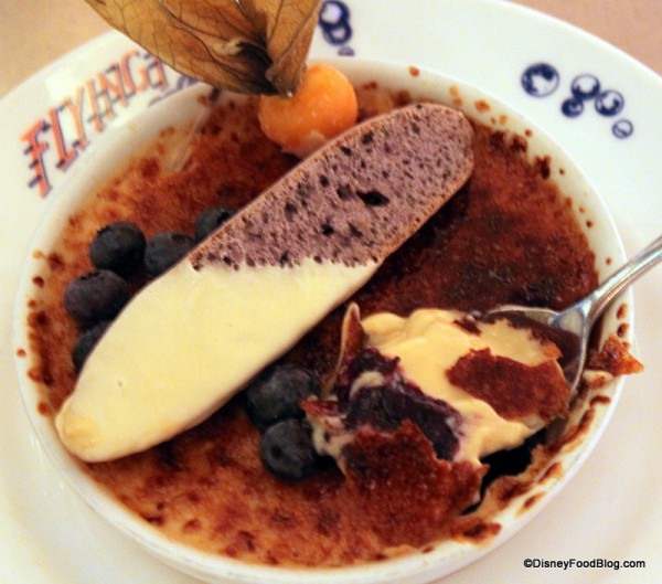 Peanut Butter and Jelly Creme Brulee Inside