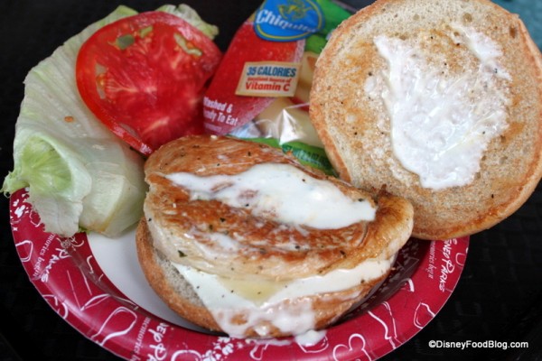 chicken blue up close ABC commissary