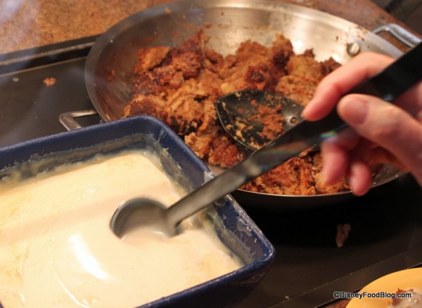 Banana-Cinnamon Bread Pudding with Vanilla Sauce Tusker House
