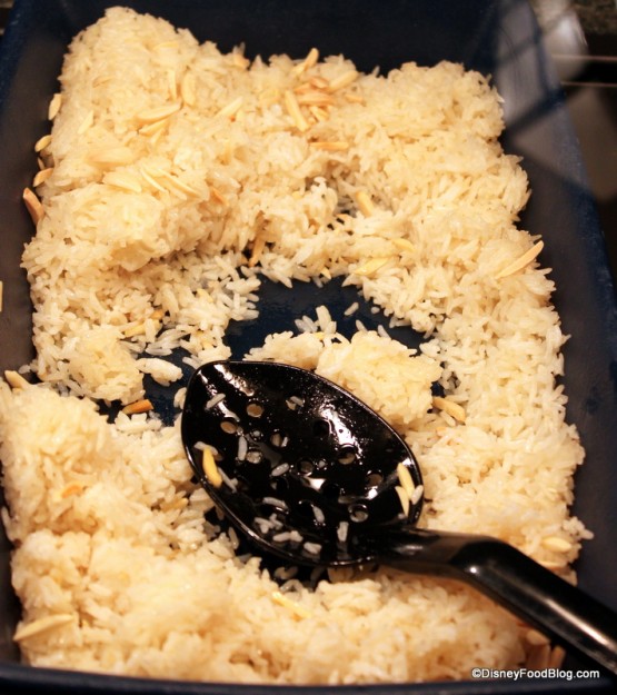 Basmati Rice with Toasted Slivered Almonds Tusker House