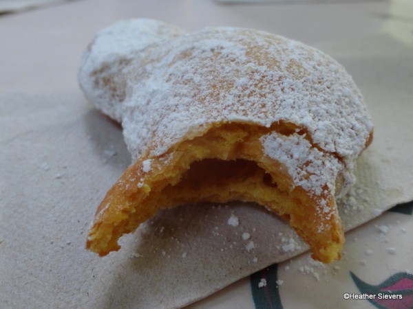 Mickey Pumpkin Beignet Cross Section