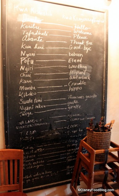 Language Sign Tusker House