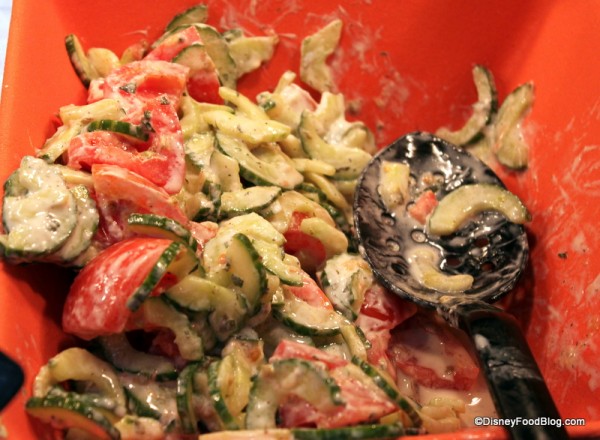 Tomato and Cucumber Salad with Mint Yogurt Dressing Tusker House