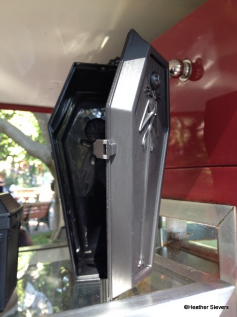 Empty Jack Skellington Coffin Popcorn Holder