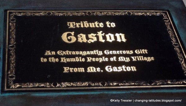 Gaston dedication plaque