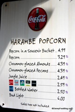 Jungle Juice at Harambe Popcorn
