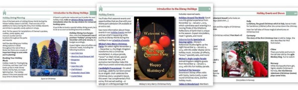DFB Guide to the Walt Disney World Holidays Sneak Peek Pages