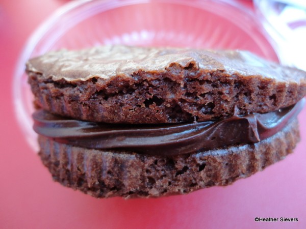 Earl of Sandwich Triple Chocolate Brownie Creme Sandwich Close Up