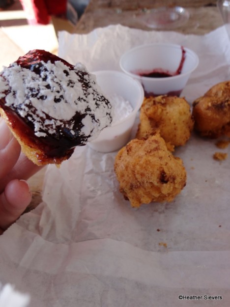 Monte Cristo Bites Dipped in Jam and Powdered Sugar