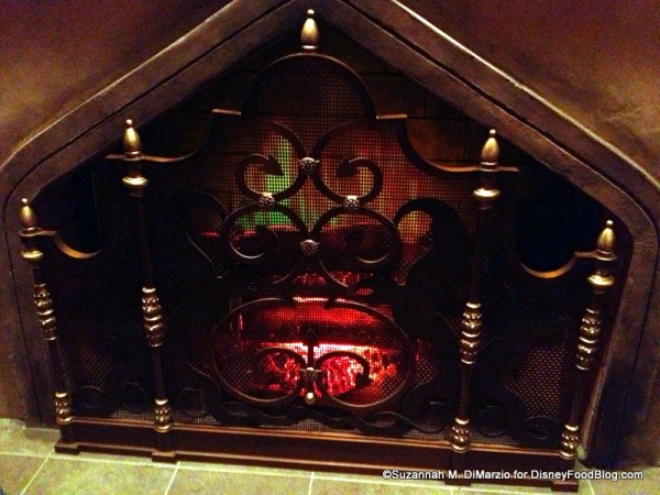 Fireplace at Be Our Guest Restaurant