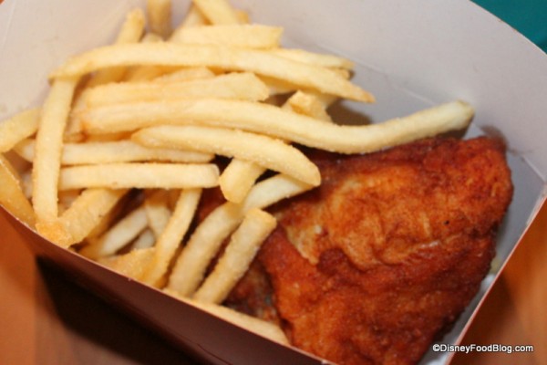 Fries and Fried Chicken Pollo Campero