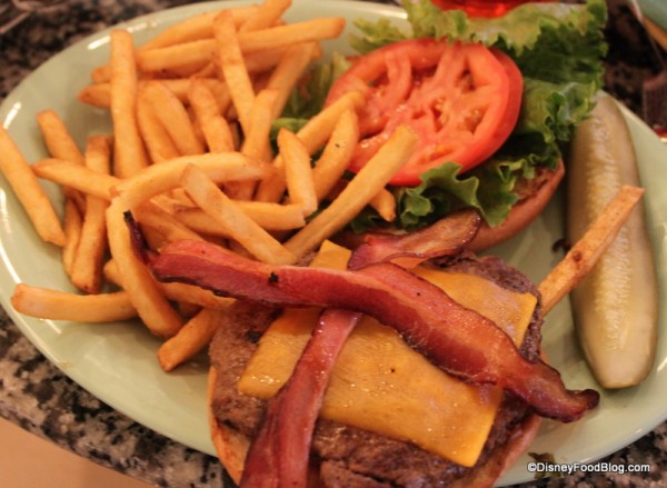 bacon cheeseburger Beaches and Cream