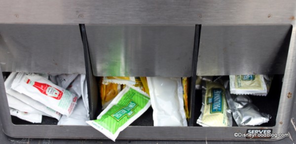 dhs hot dog condiments