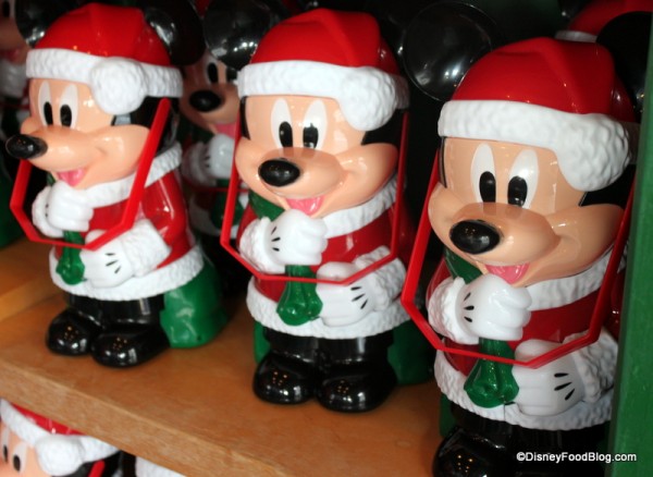 mickey popcorn buckets at news stand