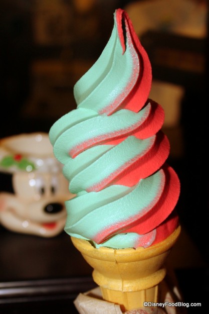 mickey's very merry christmas party swirled ice cream