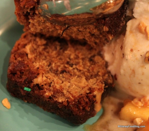 peanut butter inside banana bread Beaches and Cream