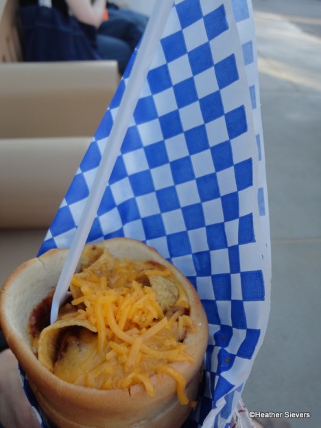 Chili Cone Queso at Cozy Cone