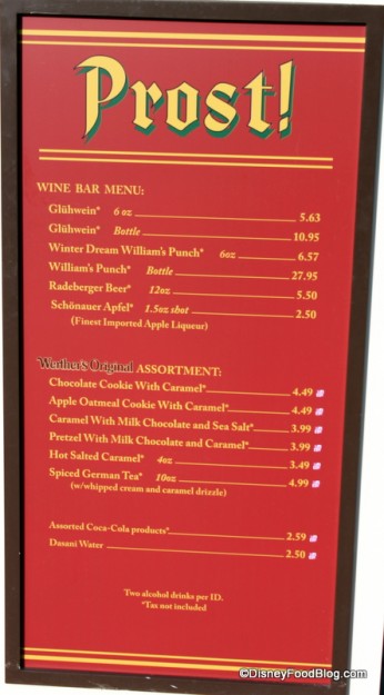 Epcot Prost Holiday Kiosk menu-001