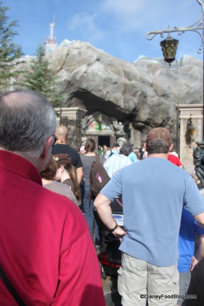 Line to get into Be Our Guest lunch 2