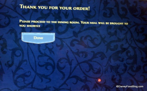 Ordering 13 Be Our Guest lunch