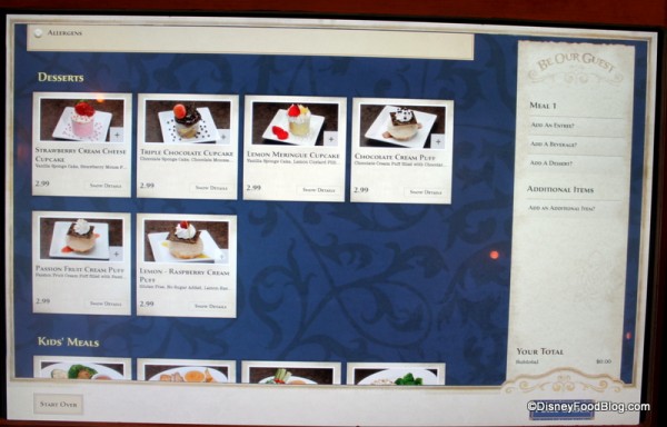 Ordering 8 Be Our Guest lunch