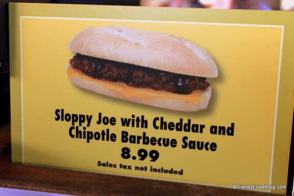Sloppy Joe Sign