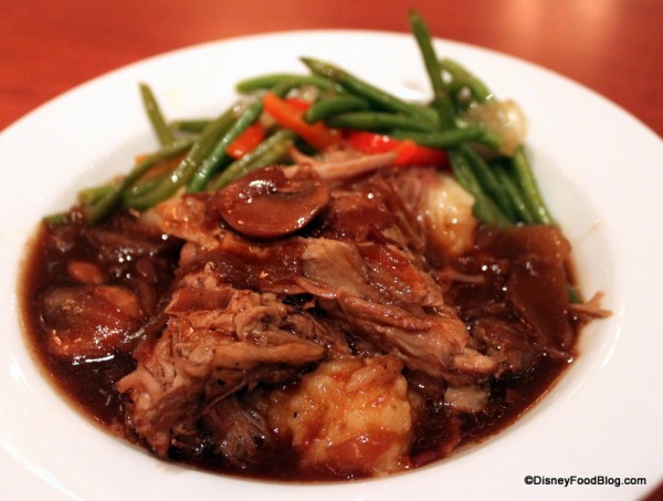 braised pork -- coq au vin Be Our Guest
