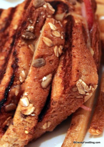 close up of bread in croque monsieur Be Our Guest