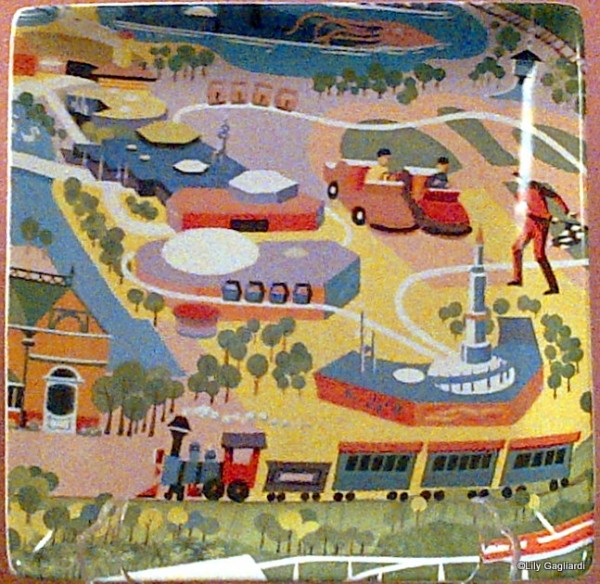 tomorrowland plate for WDW's 40th Anniversary