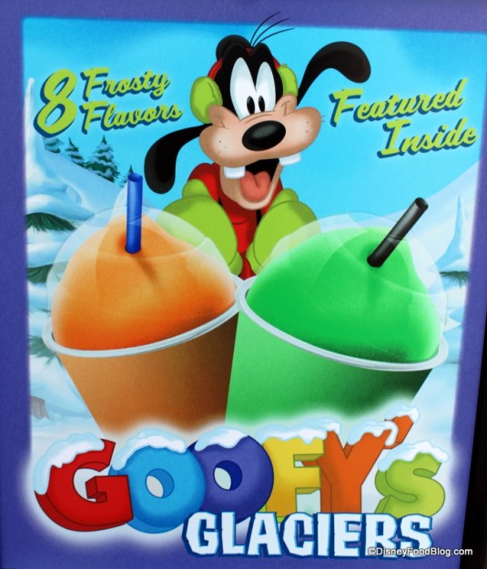 Goofy's Glaciers Sign