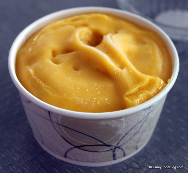 No-Sugar-Added Mango Gelato at Cosmic Ray's
