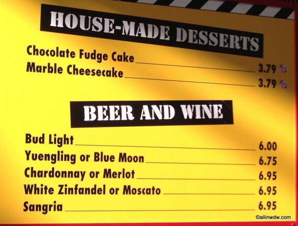 Menu Board - Desserts and Beverages