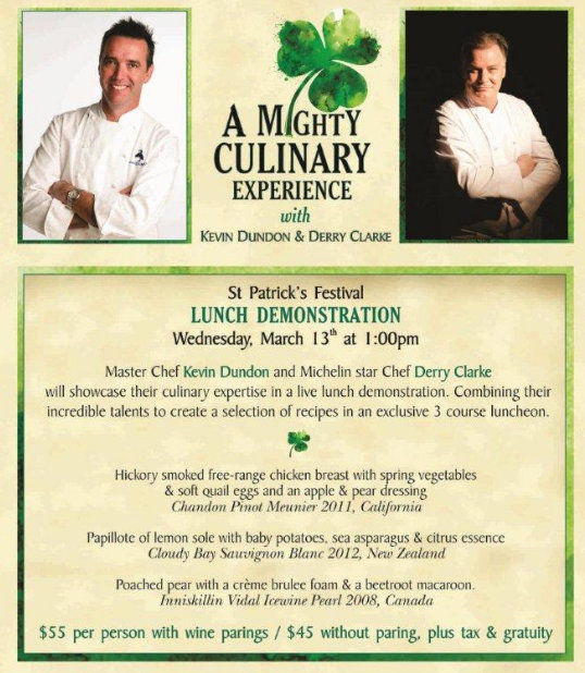 Raglan Road Lunch Demo