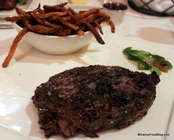 ribeye with substituted herb fries yachtsman steakhouse