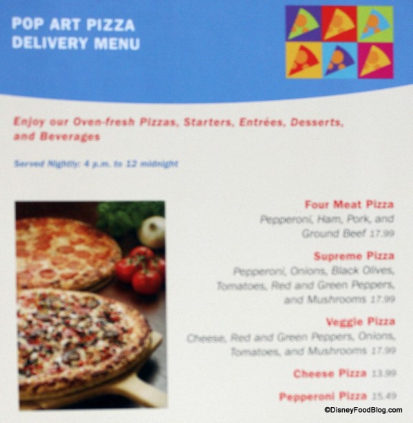 Art of Animation Resort Pizza Delivery